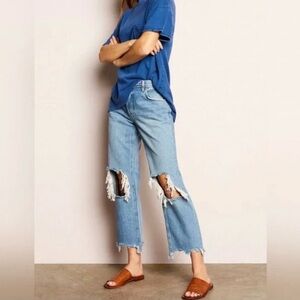 We The Free 🦋 Maggie Mid-Rise Straight-Leg Jeans sz 26